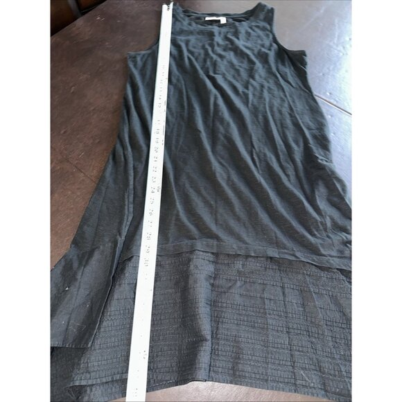 LOGO Lori Goldstein Black Sleeveless Tank Dress Size LP - Picture 7 of 7